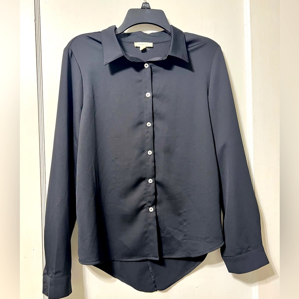 Black long sleeve blouse